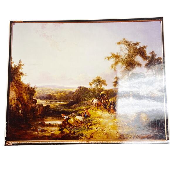 Vintage Scenic Painting Photograph With Negative - Picture 3 of 6